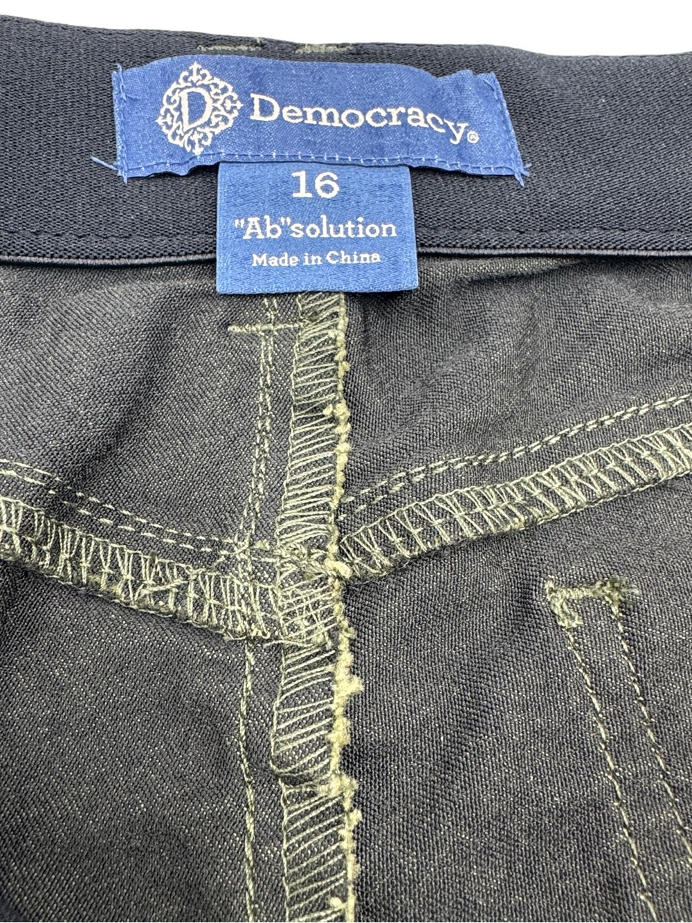 Democracy Ab’solution’ Ankle Length Straight Leg Pants Size 16 - Picture 11 of 16